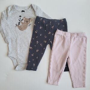 Carter's Pink and White Striped Baby Onesie